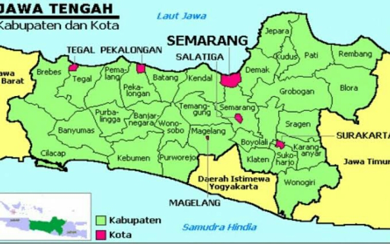 wilayah kabupaten jawa tengah