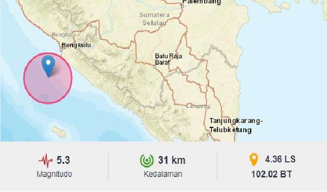 Gempa Bengkulu Terbaru