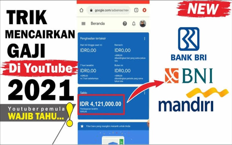 cara Mengambil Uang dari YouTube