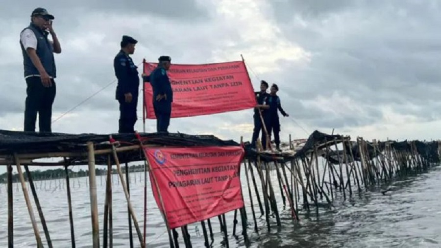 pagar laut 30 Km di Tangerang