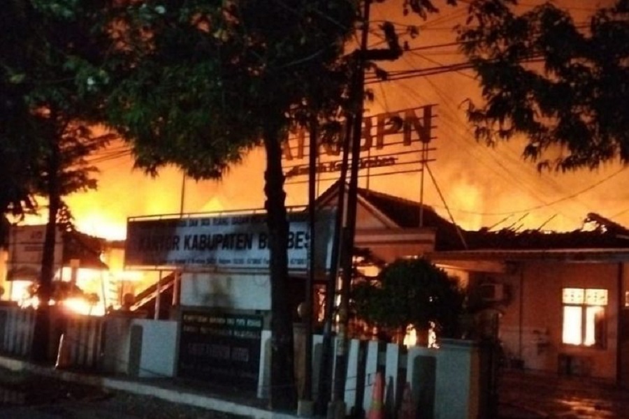 Kantor Kementerian ATR/BPN Terbakar