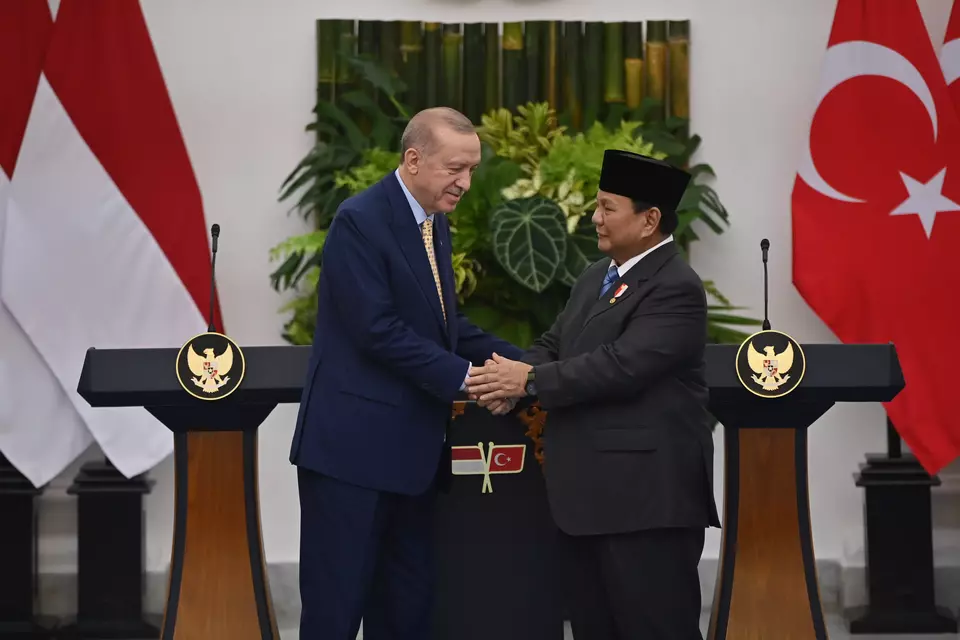 Prabowo dan Erdogan Tandatangani 13 Kesepakatan